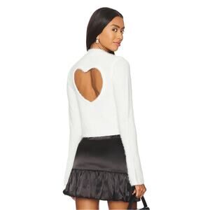 More To Come Carolina Cut Out Sweater Ivory White Size S